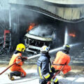 Busy Pattaya garage repair shop reduced to ruins by freak fire caused by syphoning diesel from Alphard