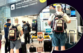 Canadian nabbed at Suvarnabhumi Airport trying to smuggle 3kg of heroin hidden in women’s handbags 