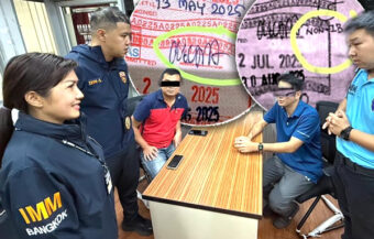 2 Chinese men arrested in Bangkok centre for visa fraud and forgery trying to fool Immigration officers