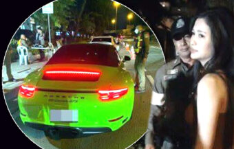 Actress refused to lower windows of Porsche Carrera and exit car for nearly an hour at drink driving stop