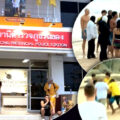 Lifeguards end up fighting for their own on Nai Harn Beach this Monday after Kuwaiti tourists saw red