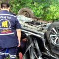 Two die in an SUV crash in Prachuap Khiri Khan at notorious black spot. Three rescued including child