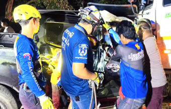 Disturbing collision that crushed and killed pickup driver on Saturday saw him driving against traffic