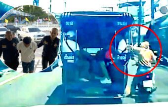 Motorcycle thief arrested in Songkhla for snatching a bracelet from a tourist at speed on public taxi