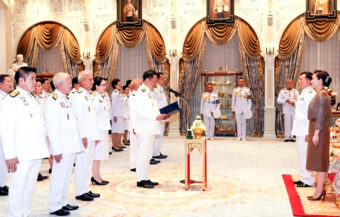 New cabinet sworn in before the King and Queen at a time of political instability and economic malaise