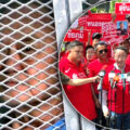 Redshirt show of support for Thaksin as he is due to see a specialist on Monday over a chronic neck condition