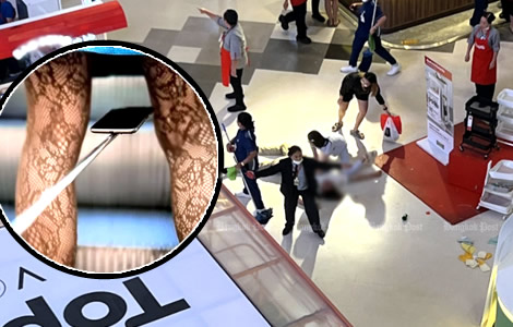 Student in death jump at mall spills the beans on an illicit online voyeurism crime ring at university