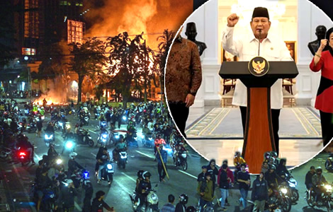 Thais in Indonesia warned to avoid conflict zones as riots erupt over huge salary hikes for lawmakers