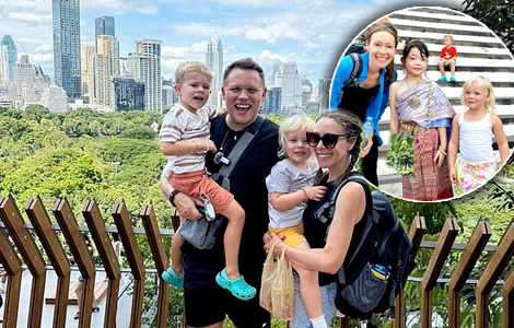 UK family begin getaway from traditional school experiment for their kids in Bangkok on two year tour