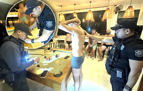 Euphoric Israeli soldiers on leave arrested for illicit narcotic use on Koh Phangan on Tuesday morning