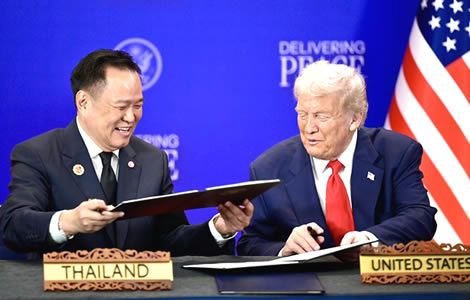 Prime Minister Anutin signs peace deal with Cambodia witnessed by US President Trump in Kuala Lumpur