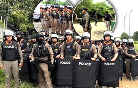 Riot police sent to Sa Kaeo border flashpoint area with Cambodia as tension begin to rise sharply there