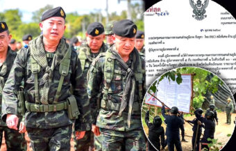 Steely new line being taken as Thailand toughens its Cambodian border posture. Families ordered out
