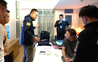 UK man with pink suitcase full of methamphetamine arrested at Bangkok city centre hotel after a tip-off