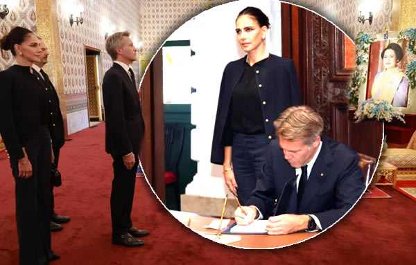 Heir to the vacant Italian throne pays his respect to the Queen Mother at the Grand Palace in Bangkok 