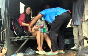 Woman with laboured breath rescued from Hat Yai deluge 32 hrs after suffering deadly Krait snake bite 