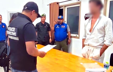 35 year Frenchman arrested on Koh Phangan on Sunday for rape as island wide swoop nets six on charges
