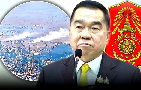 Minister of Defence comes out to assure the public that Thai armed forces were acting in within the law