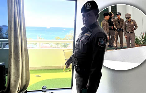 Police in Phuket probe death of tourist who checked into a hotel room and hours later fell off a balcony