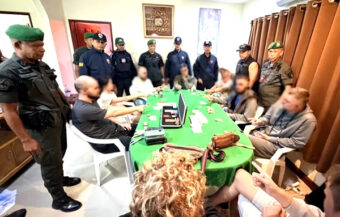 Ten foreign Poker players arrested in a police swoop on a rented house in Koh Phangan on Tuesday night