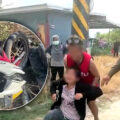 Young wife in harrowing scene in Chacheongsao as he tries to revive her young husband after bike crash