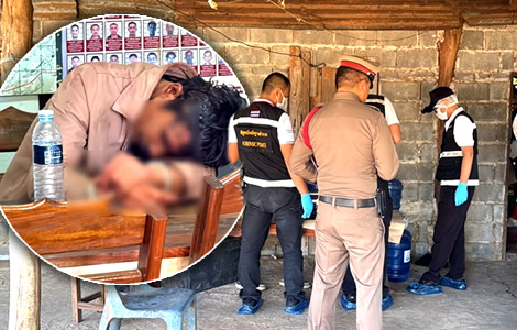 Horror in Northeast Thailand. 42 year old son behead’s mother with a machete and carries it to a field