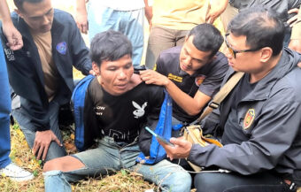 Killer of sleeping receptionist arrested on Tuesday found sleeping in a bush by police near the scene