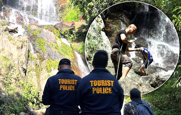 Koh Samui waterfall takes fifth life as French man falls to his death.  Girlfriend saved by tree branch - Thai Examiner
