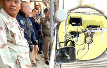 Mae Sot Police raid and smash internet transmission facilities busy beaming signals into Myawaddy