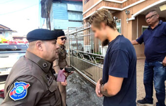 Norwegian man terrifies locals including a teenager in Udon Thani with his naked antics for New Years