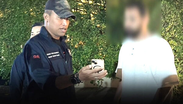 Police arrest tourist pervert after public obscene act reported Sunday morning last in Phuket’s Patong