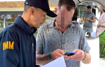 Russian man accused of extortion of a car dealer is arrested by the pool at a luxury resort on Koh Samui