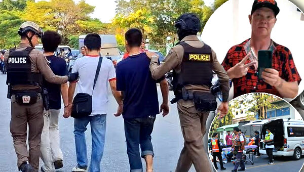 American dies in Bangkok suburb in violent brawl with three armed Burmese men in row over woman