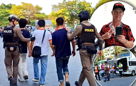 American dies in Bangkok suburb in violent brawl with three armed Burmese men in dispute over a woman