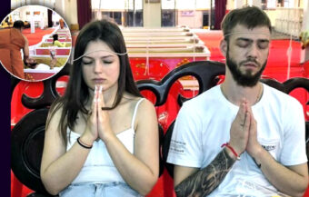 Coffin fortune ritual at Thai temple in Nakhon Nayok draws foreign tourists especially Russian flocking