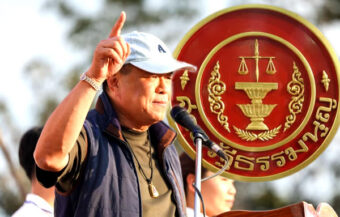 PM Anutin bullish as he campaigned in Sisaket as the Constitutional Court threw out 2 cases against him