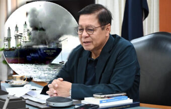 Navy and Foreign Affairs personnel working on a rescue mission for 3 stranded on stricken Thai vessel