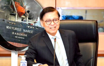 Thai ships can sail through the Hormuz Strait but there is renewed concern for the three missing sailors