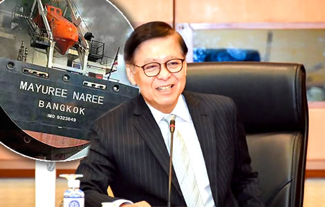 Thai ships can sail through the Hormuz Strait but there is renewed concern for the three missing sailors