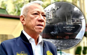 Thai vessel evacuated in the Strait of Hormuz after coming under fire and suffering engine room damage