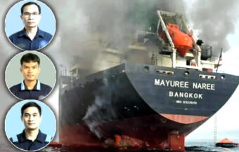 Fears surface that the 3 missing crew members of the Thai cargo vessel Mayuree Naree died on March 11th