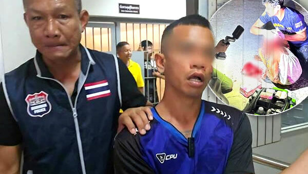 Methamphetamine addict in Buriram attacks and hospitalises his elderly grandmothers with a machete