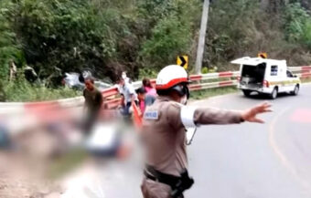 Nine from one family killed in horror pickup road accident last Saturday in northern province of Nan