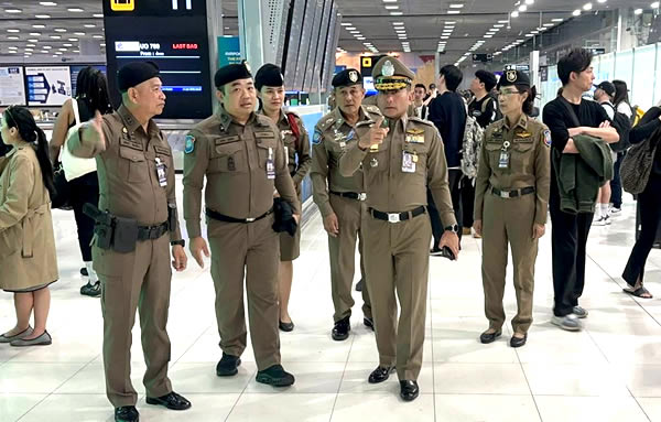 Songkran boost of Tourist Police at Suvarnabhumi Airport to help new arrivals with safety and support