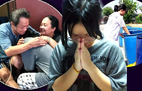 Teenage girl’s devoted support of parents and sick father hits the heartstrings of generous Thai public