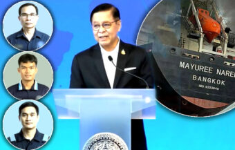 Three Thai seamen were killed aboard the Mayuree Naree when Iran crippled the vessel on March 11th last