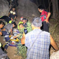 Tourists on Phetchaburi’s Mount Ego rescued on Saturday night after one fainted climbing the slope