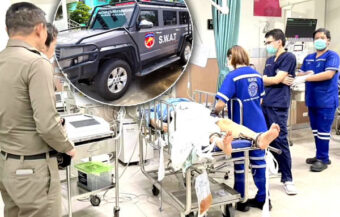 Chinese arms dealer arrested on Sunday under armed guard at Pattaya hospital amid mystery over mission