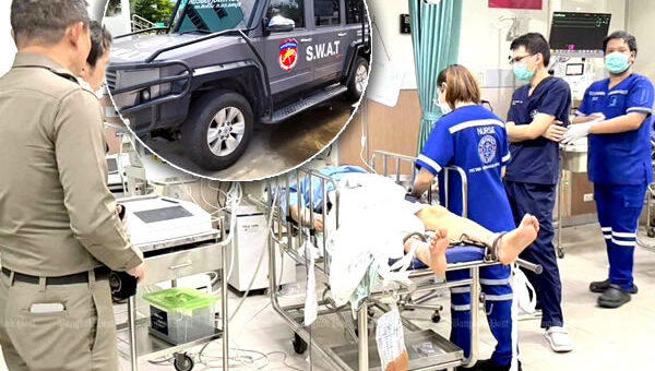 Chinese arms dealer arrested on Sunday under armed guard at Pattaya hospital amid mystery over mission