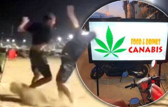 Concerns about cannabis as foreign tourist in Pattaya attacks Thai man complaining about public smoking